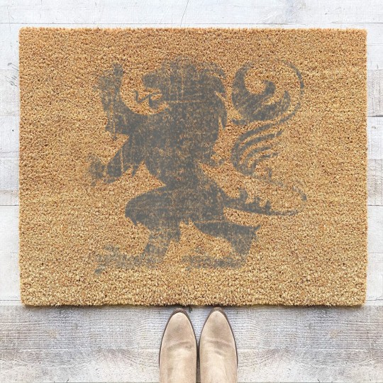 Discover Scottish Flag Lion Rampant Heraldry Flag of Scotland rugby Coir Doormats