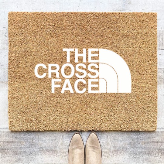 Discover the cross face wrestling Coir Doormats