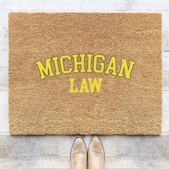 Discover Michigan Law Michigan Bar Graduate Gift Lawyer Col Coir Doormats