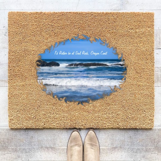 Discover Seal Rock Oregon Coast On Pacific Ocean For Coir Doormats