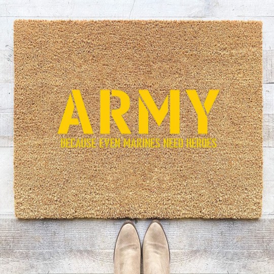 Discover Army because even marines need Heroes Coir Doormats