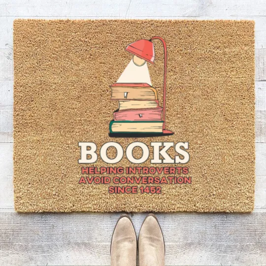 Discover Books, Helping Introverts Avoid Conversation Coir Doormats