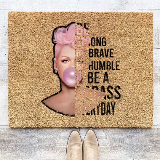 Discover P!nk Be Strong Coir Doormats, Trustfall Album Coir Doormats, Pink Singer Tour Coir Doormats, Summer Carnival 2024
