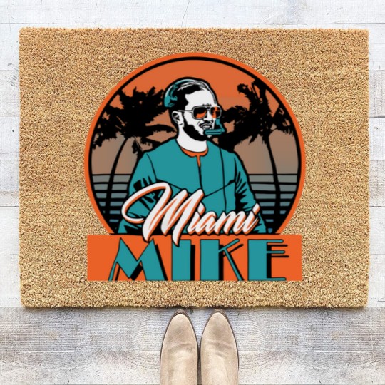 Discover Miami Mike Coir Doormats, Mike McDaniel Coir Doormats