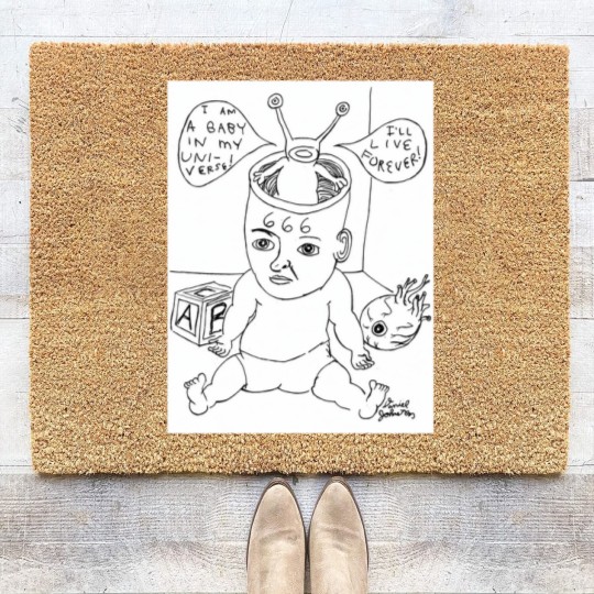 Discover Daniel Johnston Drawing Coir Doormats