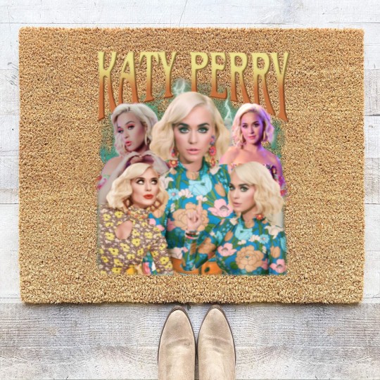 Discover Katy Perry Music Coir Doormats, Katy Perry Vintage Retro 90s Style, Katy Perry 2023 Gift For Fan