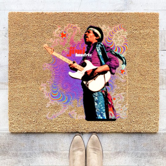Discover Jimi Hendrix Coir Doormats, Jimi Hendrix Vintage Coir Doormats