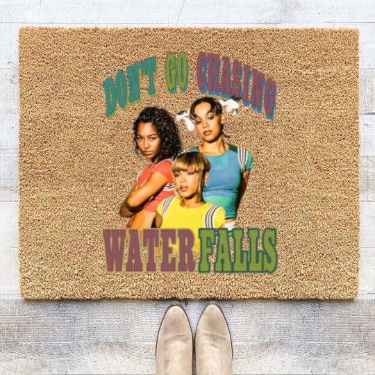 Discover Vintage TLC Coir Doormats | TLC Graphic Coir Doormats | Dont Go Chasing Waterfalls Coir Doormats