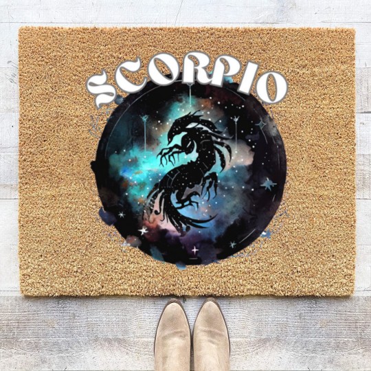 Discover Zodiac Scorpio Sign Classic Coir Doormats