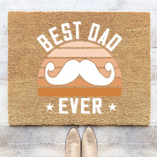 Discover best dad ever Coir Doormats