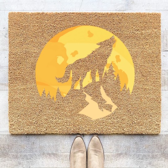 Discover wolf - Wolf - Coir Doormats