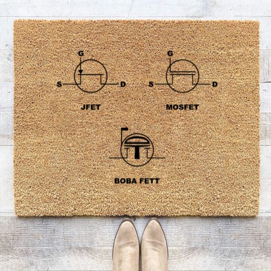 Discover Jfet Mosfet Boba Fett Coir Doormats