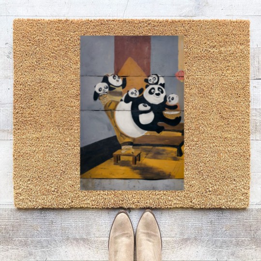Discover Kung fu panda Coir Doormats