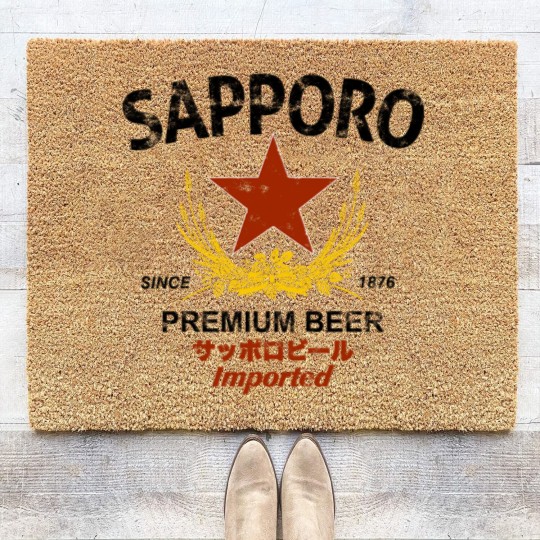 Discover Sapporo Beer Coir Doormats
