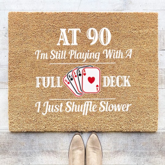 Discover Funny 90th Birthday Gift Coir Doormats 90 Year Old Cards Coir Doormats