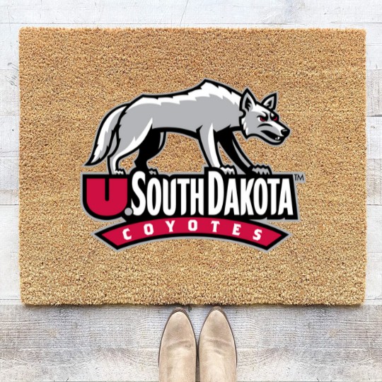 Discover South Dakota Coyotes SDC Athletic Coir Doormats