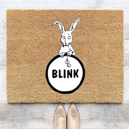 Discover blink early rabbit logo (before 182) Coir Doormats