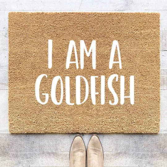 Discover I Am A Goldfish Halloween I'm Simple Costume Lazy Coir Doormats