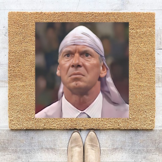 Discover Vince Mcmahon Durag Wrestling Fan Coir Doormats