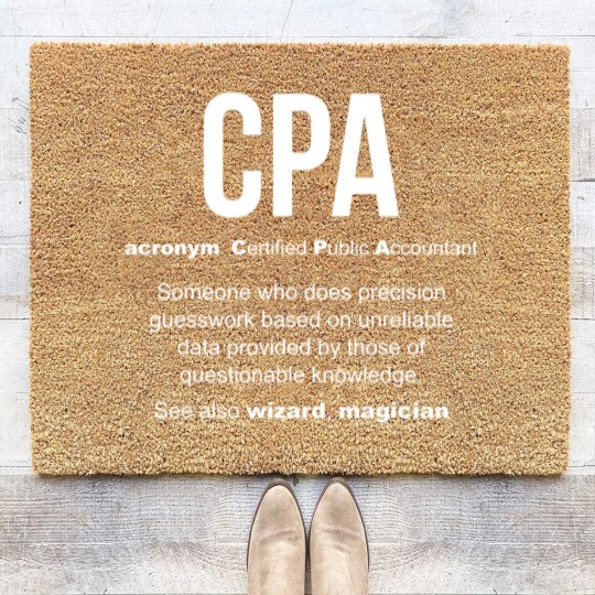 Discover CPA meaning Certified Public Accountant Gifts - Cpa Meaning Certified Public Accountant - Coir Doormats