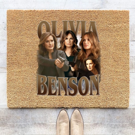 Discover Olivia Benson Law and Order Coir Doormats, Retro Olivia Benson Coir Doormats