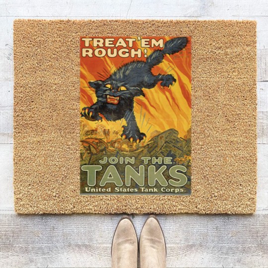 Discover WW1 Propaganda - US Military Vintage Coir Doormats