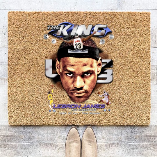 Discover Lebron James Coir Doormats, Basketball Coir Doormats, Classic 90s Graphic Coir Doormats