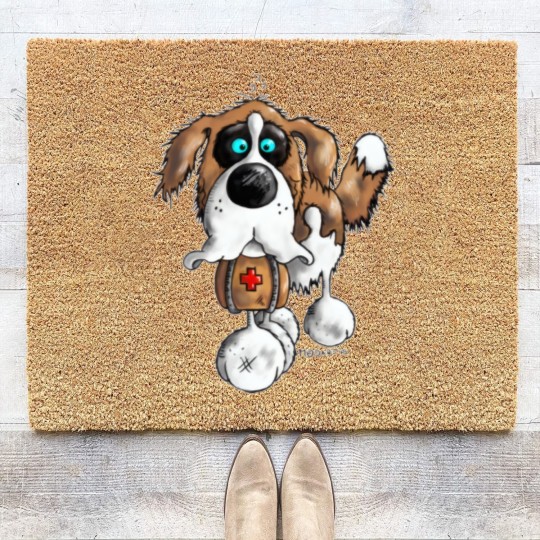Discover "Bernhard" - St. Bernard - dog Coir Doormats