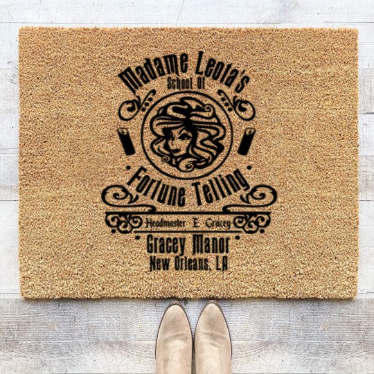 Discover Madame Leota's School Of Fortune Telling Coir Doormats