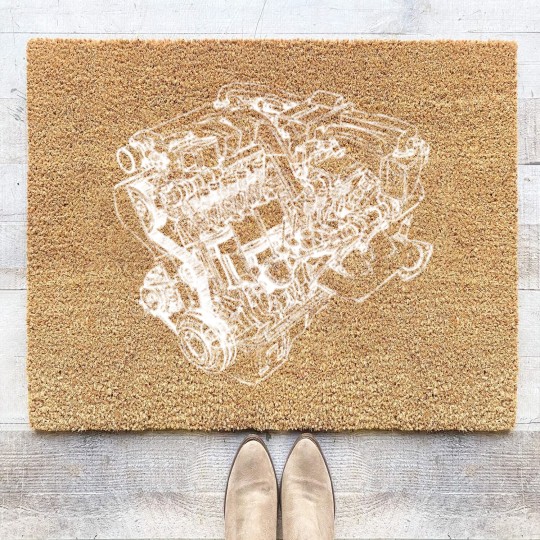Discover Car Engine Coir Doormats
