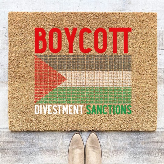 Discover Boycott Israel Divestment Sanctions - Palestine Coir Doormats