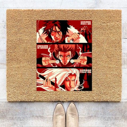 Discover The Hunter , The Speaker and The Vampire Coir Doormats