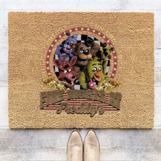 Discover Five Nights at Freddy Coir Doormats, Freddy Fazbear Bonnie Chica Foxy Coir Doormats, Fnaf Coir Doormats