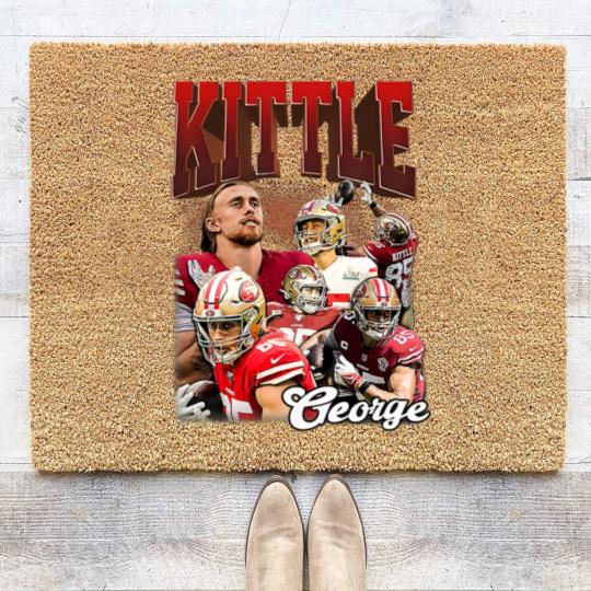Discover Limited George Kittle Coir Doormats professional American Football Player