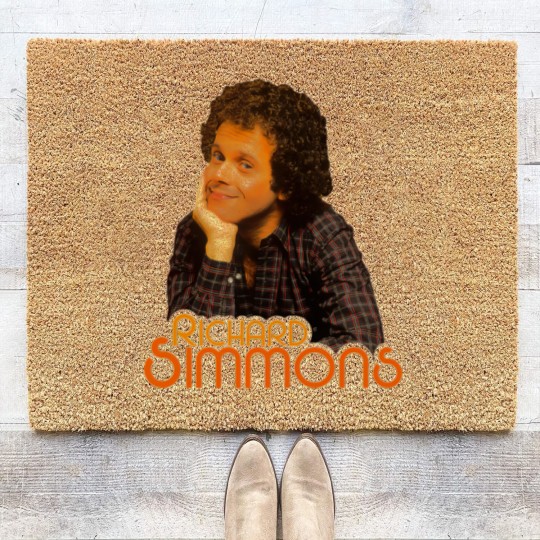 Discover Young Richard Simmons Coir Doormats