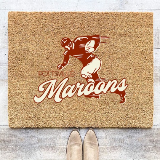 Discover Defunct Pottsville Maroons Football Team Coir Doormats Coir Doormats