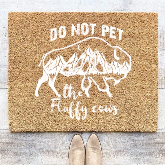 Discover Bison Coir Doormats, Bison Coir Doormats, Do Not Pet The Fluffy Cows, Bison Coir Doormats, Buffalo Coir Doormats