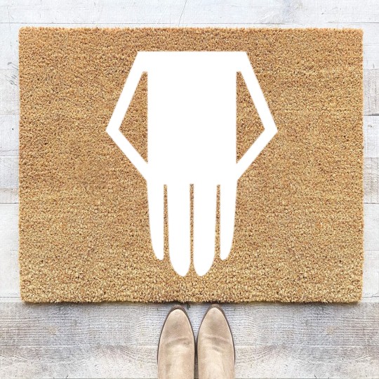 Discover bakugou katsuki skull superhero Coir Doormats