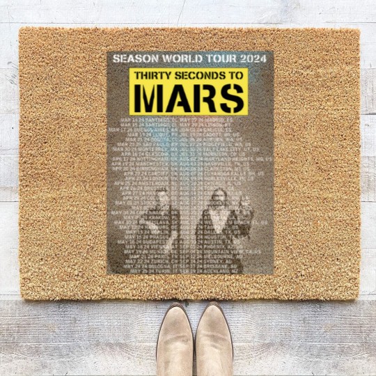 Discover THIRTY SECONDS TO MARS - SEASONS WORLD TOUR 2024 Coir Doormats