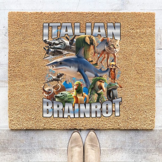 Discover Italian Brain Tralalero Tralala - Tralalero Tralala - Coir Doormats