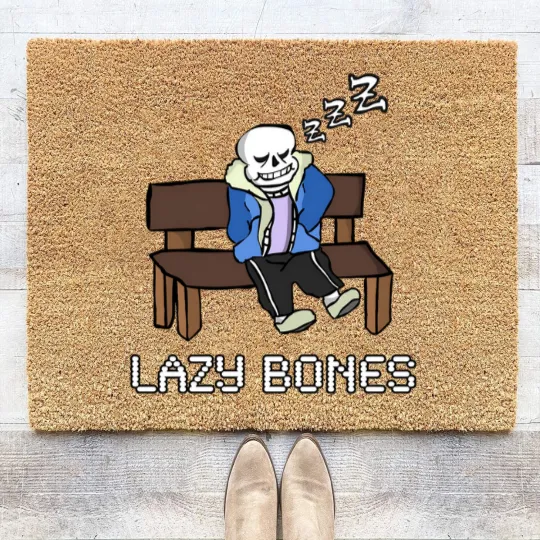 Discover Lazy Bones- Undertale Sans Coir Doormats