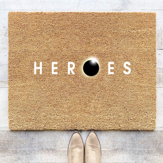 Discover cool graphic design Heroes NBC Coir Doormats
