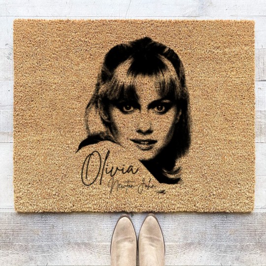 Discover Olivia Newton John Face - Olivia Newton John - Coir Doormats