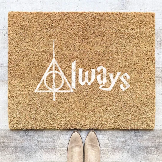 Discover Always with Deathly Hallows Symbols | Geekdom Coir Doormats