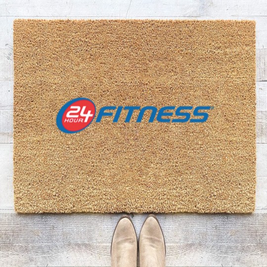 Discover 24 HOUR FITNESS LOGO Coir Doormats