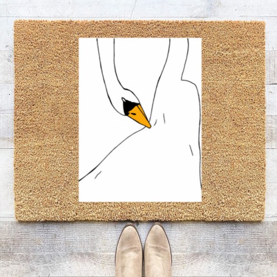 Discover Swan Dress (Bjork) Graphic Coir Doormats