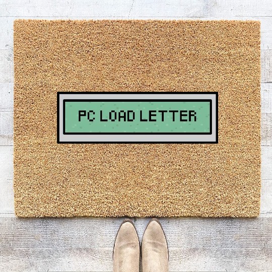 Discover PC Load Letter - Office Space - Coir Doormats