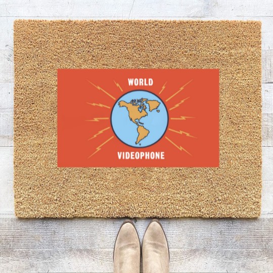Discover 'World Videophone' logo from 'Stingray' TV series - Gerry Anderson - Coir Doormats