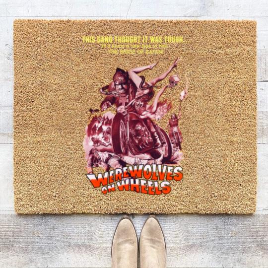 Discover Werewolves on Wheels Mens Horror Coir Doormats