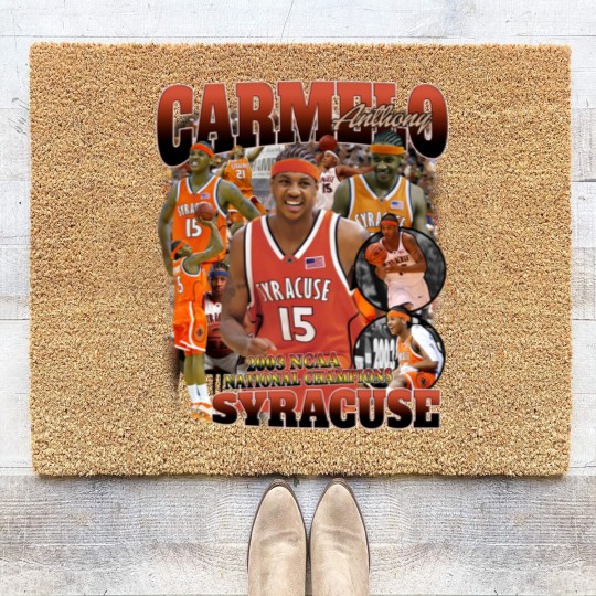 Discover Vintage 90s Graphic Carmelo Anthony Syracuse Coir Doormats, Carmelo Anthony Coir Doormats